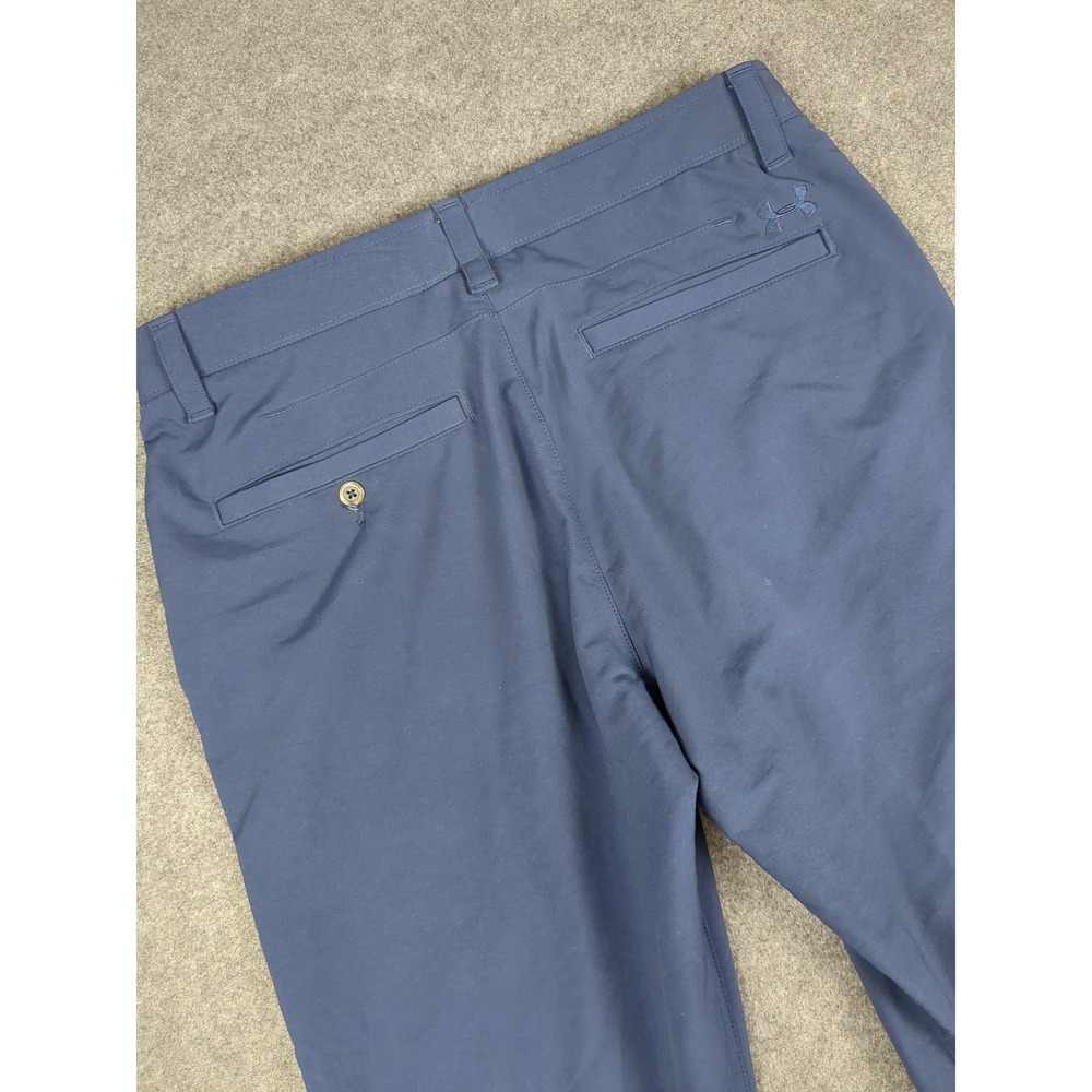 Under Armour Mens Pants 36/32 Blue Golf Performance Loose Fit Casual - Picture 6 of 11